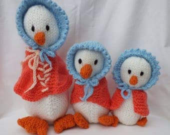 hand knitted soft toys