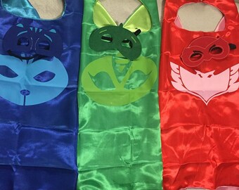PJ Superhero Cape and Mask