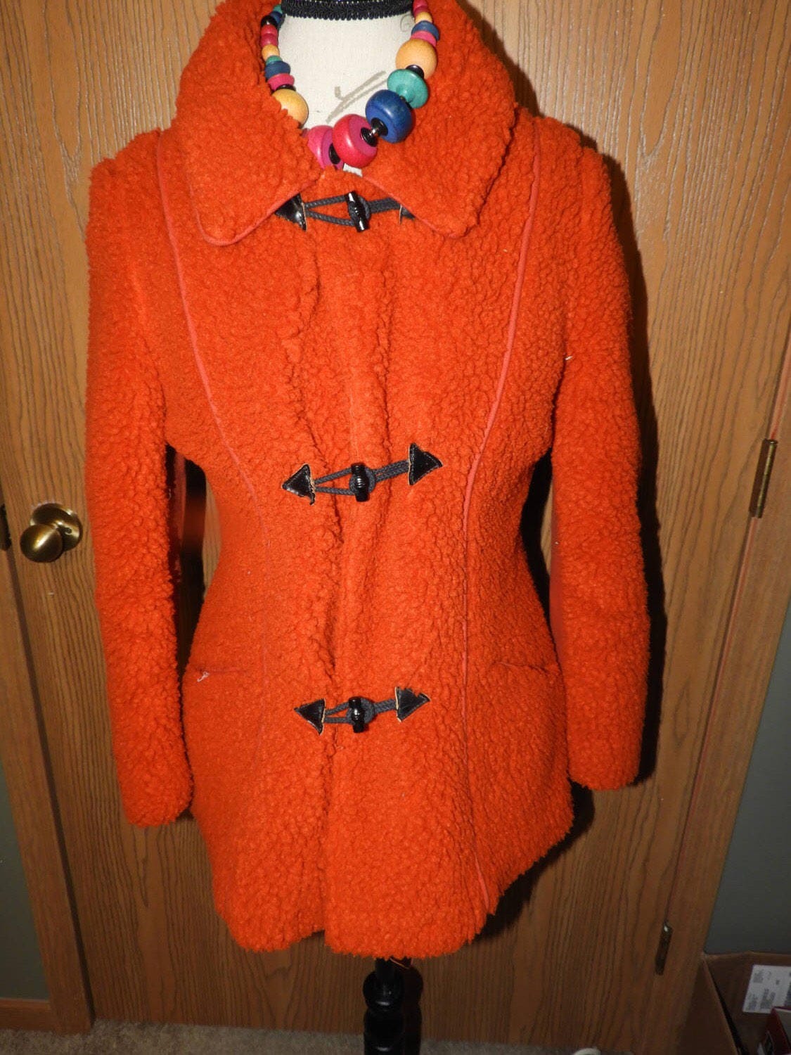 Kenzo Teddy Wool Peacoat In Purple Lyst Oversize Collar Teddy Shearling Pea Coat Burberry