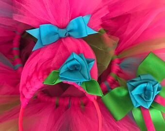 Troll head band - poppy troll - troll hair - big hair head band - troll hair accessory - troll hair accessory - princess poppy head band
