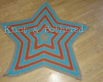 Crocheted Star Baby Blanket
