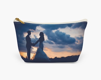 YOUR PHOTO Cosmetic bag/Makeup bag/Wash bag, Personalised clutch, Custom cosmetic purse, Photo trinket pouch, Bridesmaid/Hen Do Gift