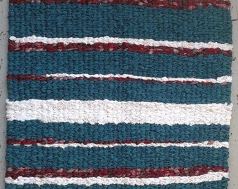 Twined rag rugs | Etsy