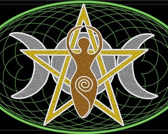 Wiccan / Pagan Embroidery Design