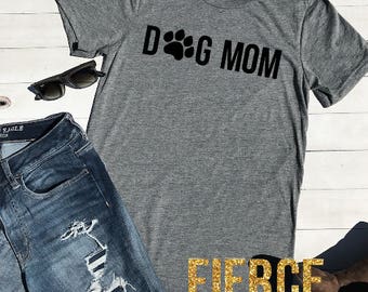 Dog Mom Unisex Adult Shirt, Funny Dog Mom Shirt, Stay at Home Dog Mom, Funny Mom Shirt