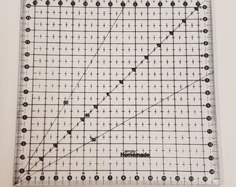 Plastic 6 inch Square Graph Positioning Tool for Paper Crafting Card making Scrapbooking