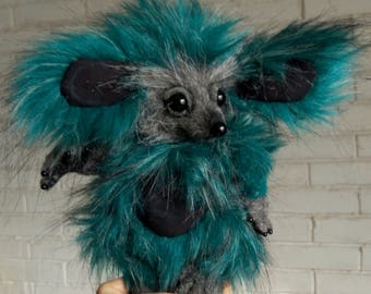 Fantasy hedgehog The Home Spirit.OOAK teddy