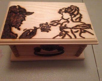 Beauty and the Beast jewelry/trinket box