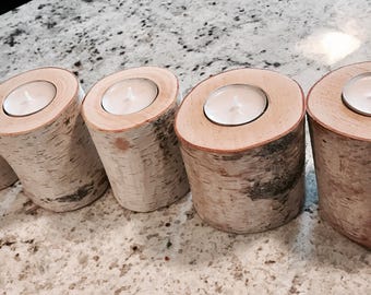 Birch Wood Custom Candles
