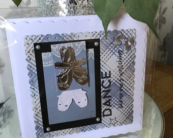 Handmade birthday/graduation dance card