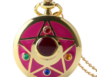 Collier De Transformation Sailor Moon – Bandai 1992 – Make Up Case – Plastique/métal