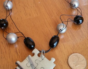 Classy puzzle necklace