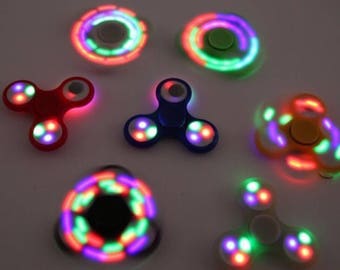 LED fidget spinner toy