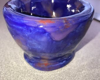 Blue Pinch Pot
