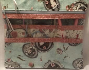 Circular Knitting Needle Case to hold 24+ circular needles