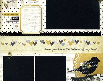 Now and Forever - Premade Scrapbook Page