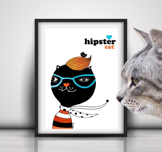 Hipster Prints Hipster Art Printable Hipster Animals