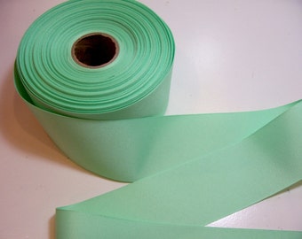 Wide Green Ribbon, Mint Green Grosgrain Ribbon 2 1/4 inches wide x 10 yards