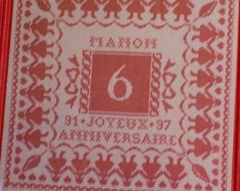 Cross Stitch Kit, Ronde De Filles Counted Cross Stitch Kit by Rouge du Rihn Creations, Round Girls, FN
