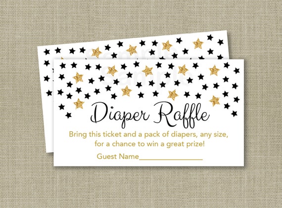 much is printing kinkos how Star Raffle Tickets Diaper Twinkle Star Glitter Diaper /