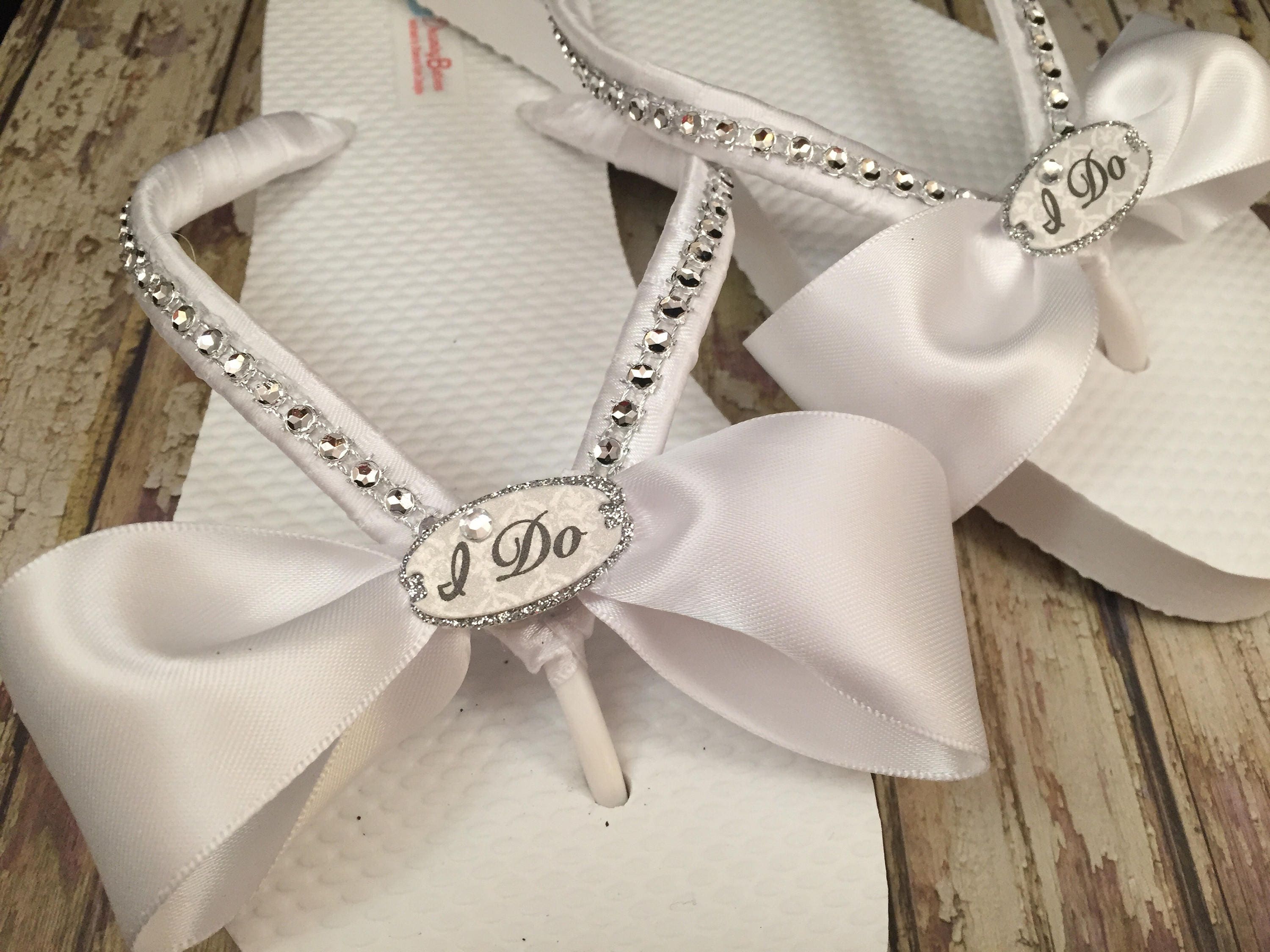 I Do Bridal Flip Flops Custom Flip Flops Dancing Shoes I Do Bridal Flip Flops Custom Flip Flops Dancing Shoes