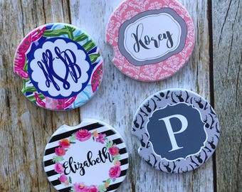 Personalized Car Coaster Monogrammed Car Coaster Personalized Gift