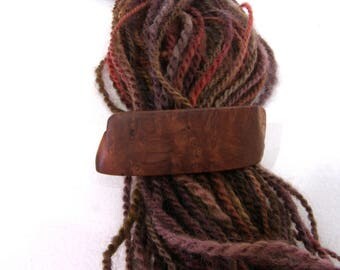 Tiny Wood Hair Barrette, Redwood, lifetime guarantee, NO GLUE, wooden hair accessory, french hair clip, natural hair jewelry, wearable art,