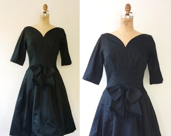 50s party dress / black party dress / Rendezvous dress