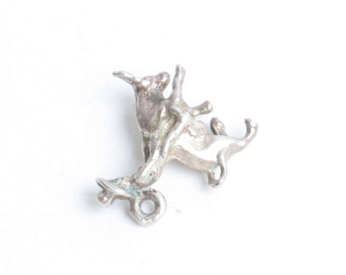 Bull Rider Charm Cowboy Riding Bucking Bull Charm for Charm Bracelet