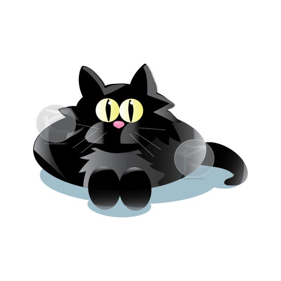 cat clip art etsy - photo #50