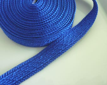 Art silk Moroccan trim, Moroccan blue , textured trim, 5 metres