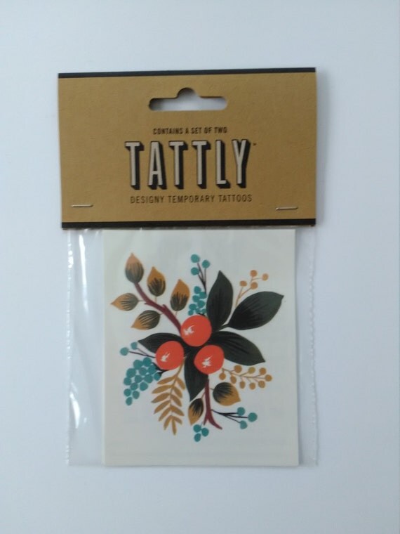 Items similar to Botanical Clementine Temporary Tattoos by Tattly