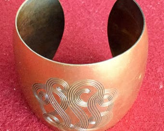 Cool Vintage 70s Cooper Bracelet Cuff