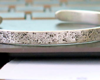 Silver Cuff Bracelet, Campo di Fiori, Silver Stacking Bracelets, Cuff Bracelet, Handmade Cuff, Boho Chic, Silver Jewelry, Venexia Jewelry