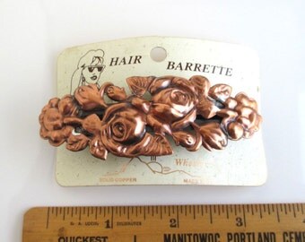 Stamped Leather Hair Barrette -Zodiac Symbols All