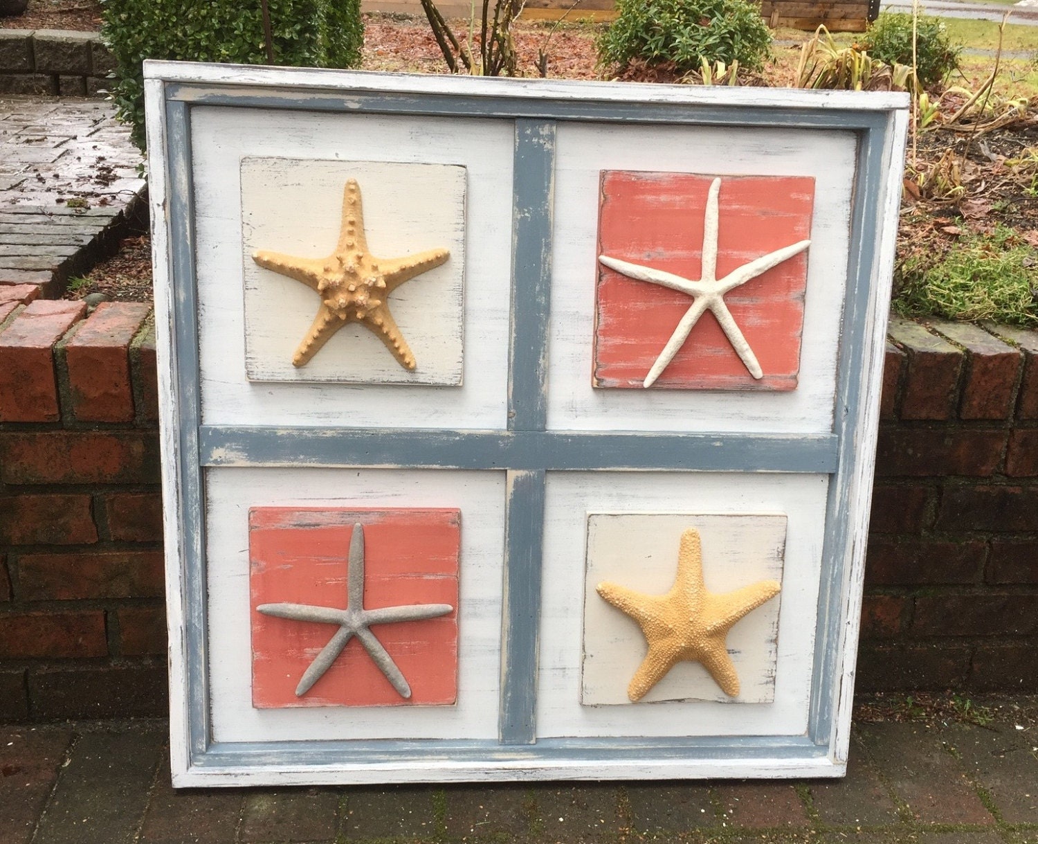 Starfish Wall Art Extra Large Picture Shadow Box Beach House