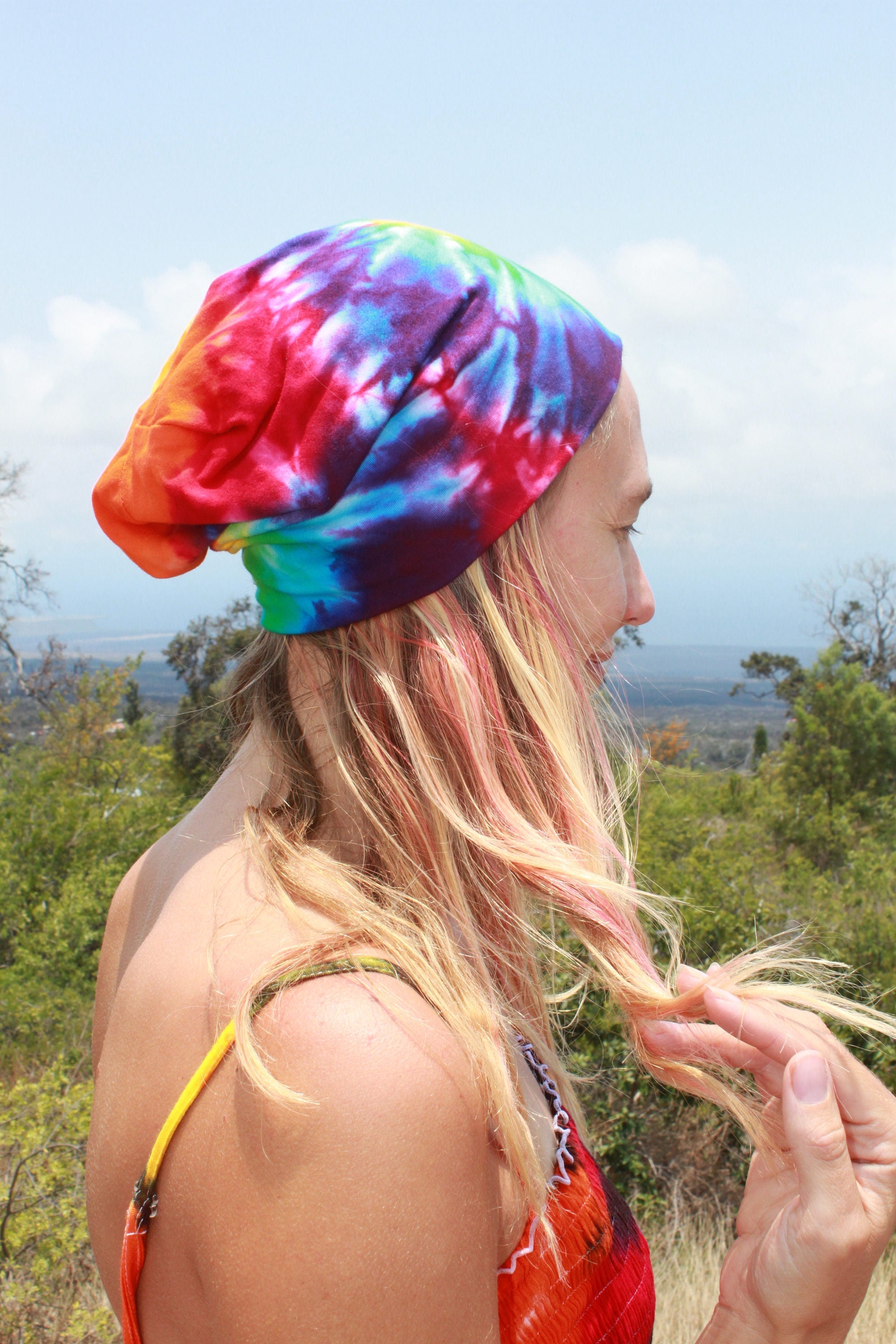 Tie Dye Beanie Hat