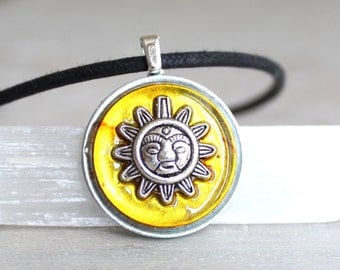 aztec sun jewelry god necklace mens