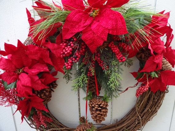 Items similar to Christmas Wreath Clearance Sale Holiday Wreath