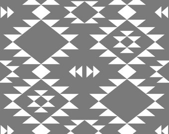 Organic Jersey Navajo Gray Fabric