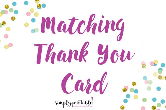 Matching Thank You Card (Digital File) Il_570xn