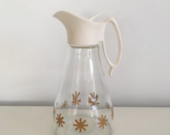 Mid Century Pitcher Starburt Server Liquid