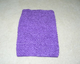 Crochet tutu top 10" X 9", tutu dress supply, purple