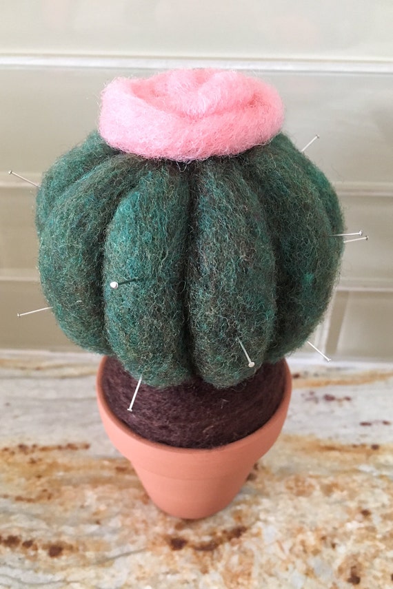 Felted Cactus Pin Cushion