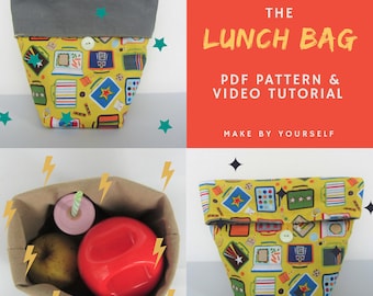 Lunch bag - PDF Pattern & Video Tutorial