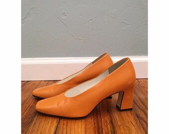 Items similar to Orange Wedding Shoes - Bridal Shoes - Wedding Shoe ...