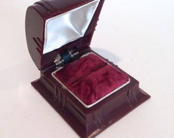 Art Deco Ring Box Celluloid Presentation Box