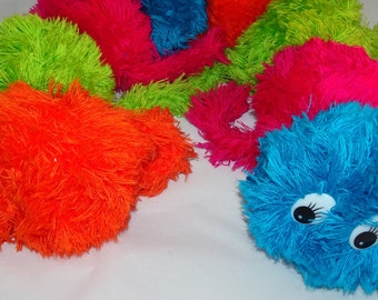 stuffed rainbow caterpillar