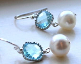 Pearl & Crystal Earrings main image 1
