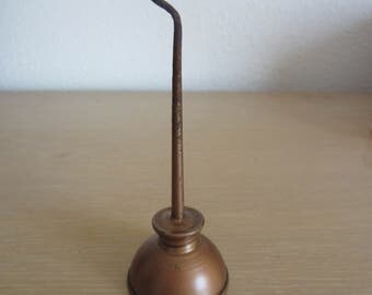 Small Copper Thumb Oil Can Vintage Tools & Hardware